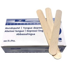 Holzmundspapel 100 Stück pro Box Holzspatel Mundspatel Basteln Waxing