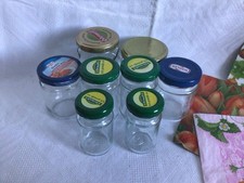 8 kleine Marmeladen- Einmachgläser Schraub-Gläser Twist-Off  60 - 190 ml