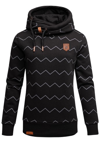 Damen print kapuzenpullover - print,