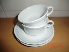 Seltmann Weiden  "JULIA" - blaue Ornamente - 2 x Teegedeck 2tlg. - kleine Tasse