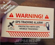 4 Aufkleber GPS  Tracking