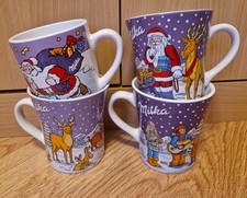 4x Milka Weihnachten Tasse Weihnachtsbecher Edition No. 8, 10, 13.