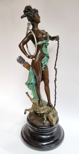 Bronze skulptur diana göttin - bronze,
