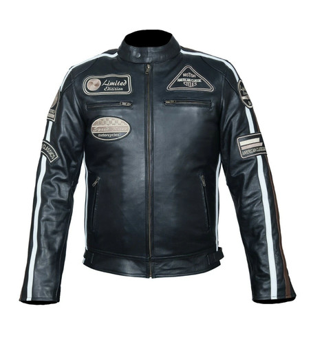 Hawk motorrad lederjacke - lederjacke, –
