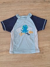 UV Shirt Gr. 74 T-Shirt Badeshirt Baden blau Badeoberteil Sonnenschutzkleidung 