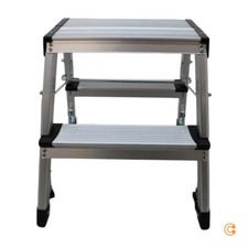 hjh OFFICE Klappleiter SOLID VI Aluminium 2 Stufen Trittleiter SIEHE TEXT/FOTO