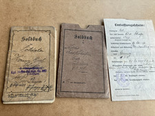original Soldbuch IR 392 Sachsen 1.WK EK2 FAM + Hülle  [4074-13]