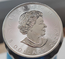 5x 1 oz Maple Leaf Silber 2020