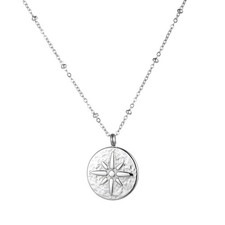 Stern Münze Kette Edelstahl