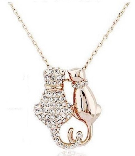 Kette mit anhänger katze - kette,