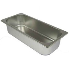Eisbehälter Eistheke Eisvitrine Ice Cream Pan 360x165x80mm Edelstahl Eismaschine