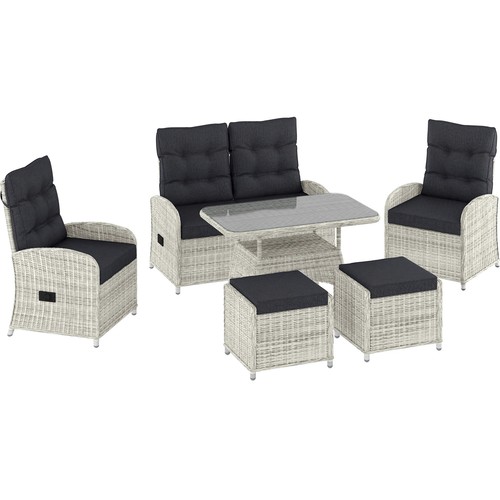 Lounge set mit esstisch kalgan - esstisch,