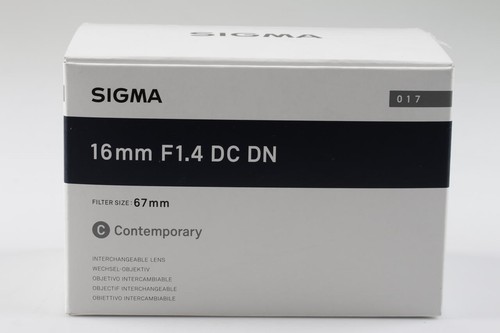 Sigma 16mm dc - f/1,4, dn