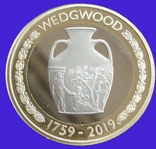 2 £ Münze. WEDGEWOOD POTTERY
