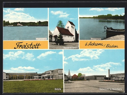 Freistett rheinpartie - ak,