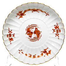 Schale gemuschelt roter Drache goldene Applikationen Meissen Neuer Ausschnitt