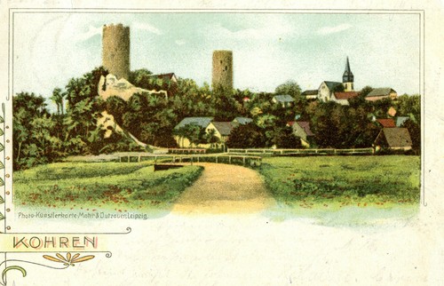 Kohren burg um 1910 - ak,