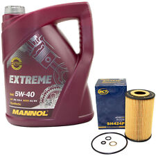 Motoröl Set 5W-40 5 Liter + Ölfilter SH 424 P für BMW 3er 316i 318i E46 Z3 1.9