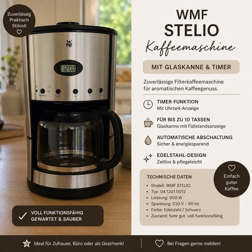 Wmf stelio kaffeemaschine - wmf,
