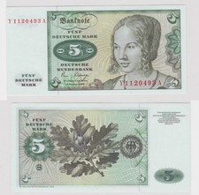 160498 Banknote 5 DM Deutsche