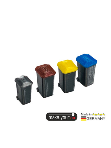 Mülltonnen set 4stk - mülltonnen,