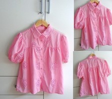 Bluse lochstickerei blumen - lochstickerei,