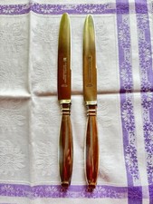 Wilkens Martin 508 Art deco Dessert Vorspeise Besteck 2 Messer versilbert 100