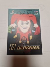 SC Magdeburg Maskottchen Till Eulenspiegel  Signiert Autogramm Karte Handball