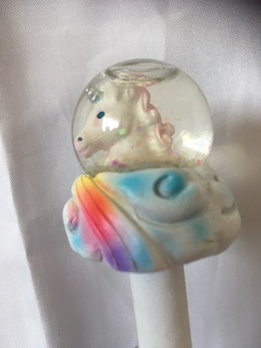 Einhorn schneekugel topper - schneekugel,