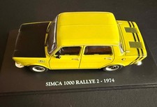 SIMCA 1000 RALLYE 2 (1974) 1/24 Hachette - Voiture miniature Diecast VC028
