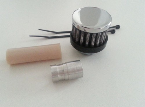 Chrom luftfilter alu adapter - chrom,