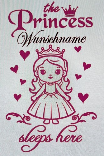 Princess aufkleber wunschname - aufkleber,