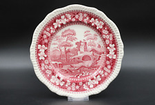 Spode Pink Tower Copeland Speiseteller Teller Porzellan rot pink Ø 26,5 cm