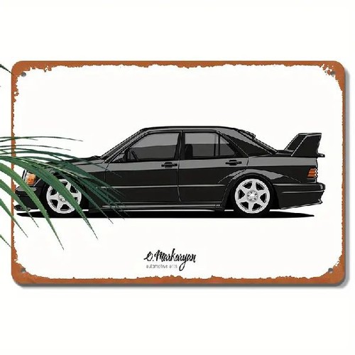 Blechschild mercedes e190 evo - blechschild,