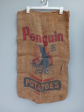 Vintage Penguin Burlap