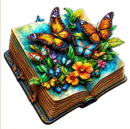 Holzpuzzle schmetterling - 2d,