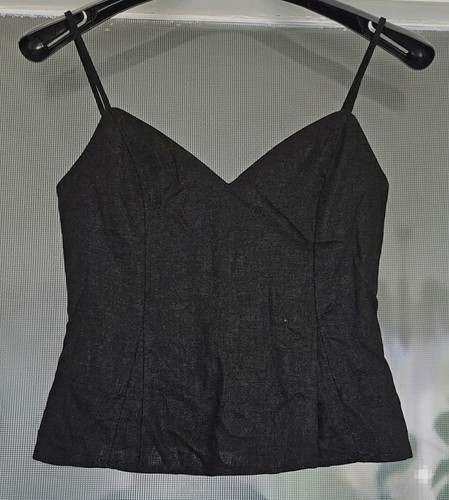 Schwarzes crop top mit - crop,