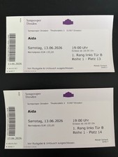 Aida 2 Opernkarten -