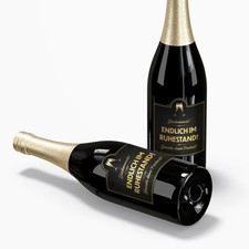 Flaschenetikett Aufkleber 10x10,5cm Geschenk Weinetikett Y005-08 Ruhestand