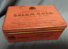 Blechdose SALEM GOLD Yenidze Dresden 100 Cigaretten Gold No 5 lang ca. 1900