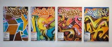 4x Graffiti Magazin - Blazing, Neuwertig, Nr: 03, 04, 07, 09