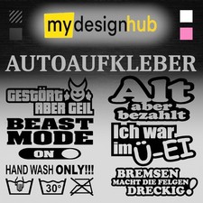 Autoaufkleber Auto Spruch