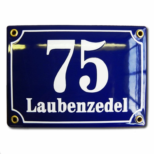 Hausnummernschild 12x17 - , cm