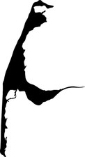 Insel Sylt Umriss Silhouette