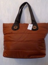 Damentasche Tasche Shopper Henkeltasche 47x33x13 cm Lederimitat Rotbraun NEUWARE