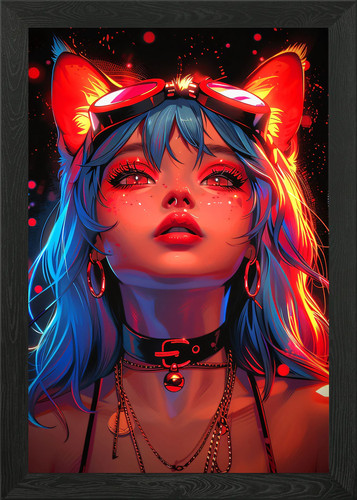 Anime girl gerahmtes wandbild - anime,