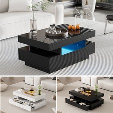 Hochglanz Couchtisch mit 4