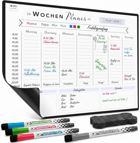 Magnetischer wochenplaner - magnetischer,