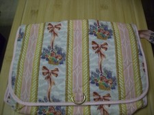 Reise-Kosmetiktasche zum Aufhängen - pastellig-bunt - 20 x 28 cm - guter Zustand