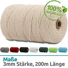 Makramee Garn Baumwolle Schnur